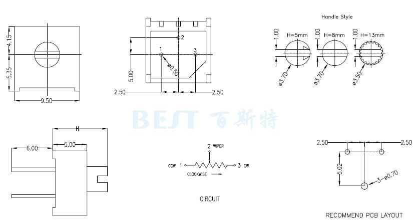 精密電位器3386F